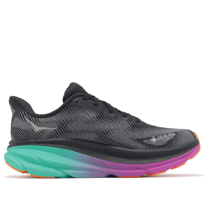 (WMNS) Clifton 9 Gore-Tex ‘Siyah Elektrik Aqua’
